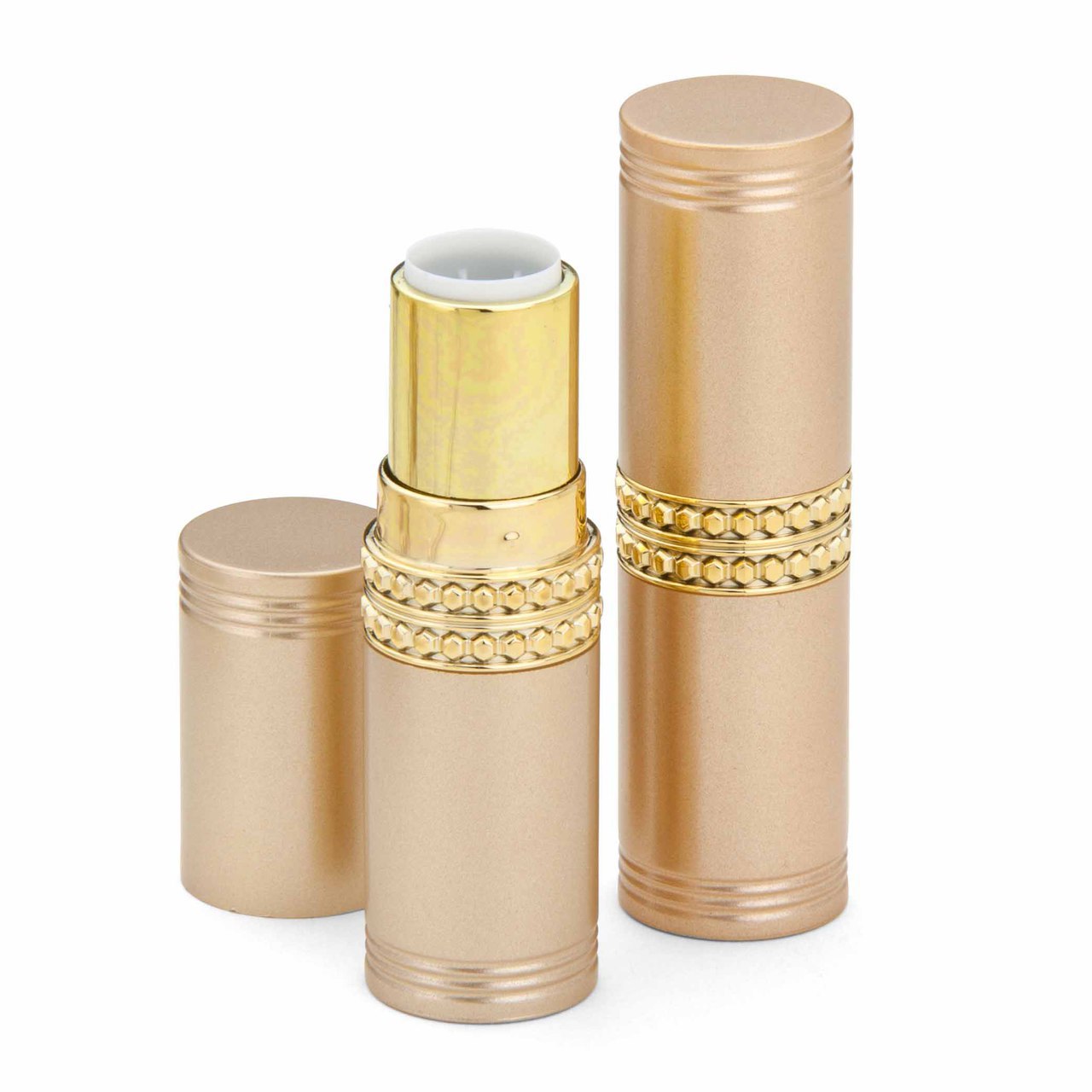 12.7mm Matt Rose Gold Lipstick Tube